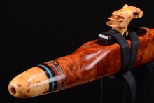 Amboyna Burl Native American Flute, Minor, Mid G-4, #G31A